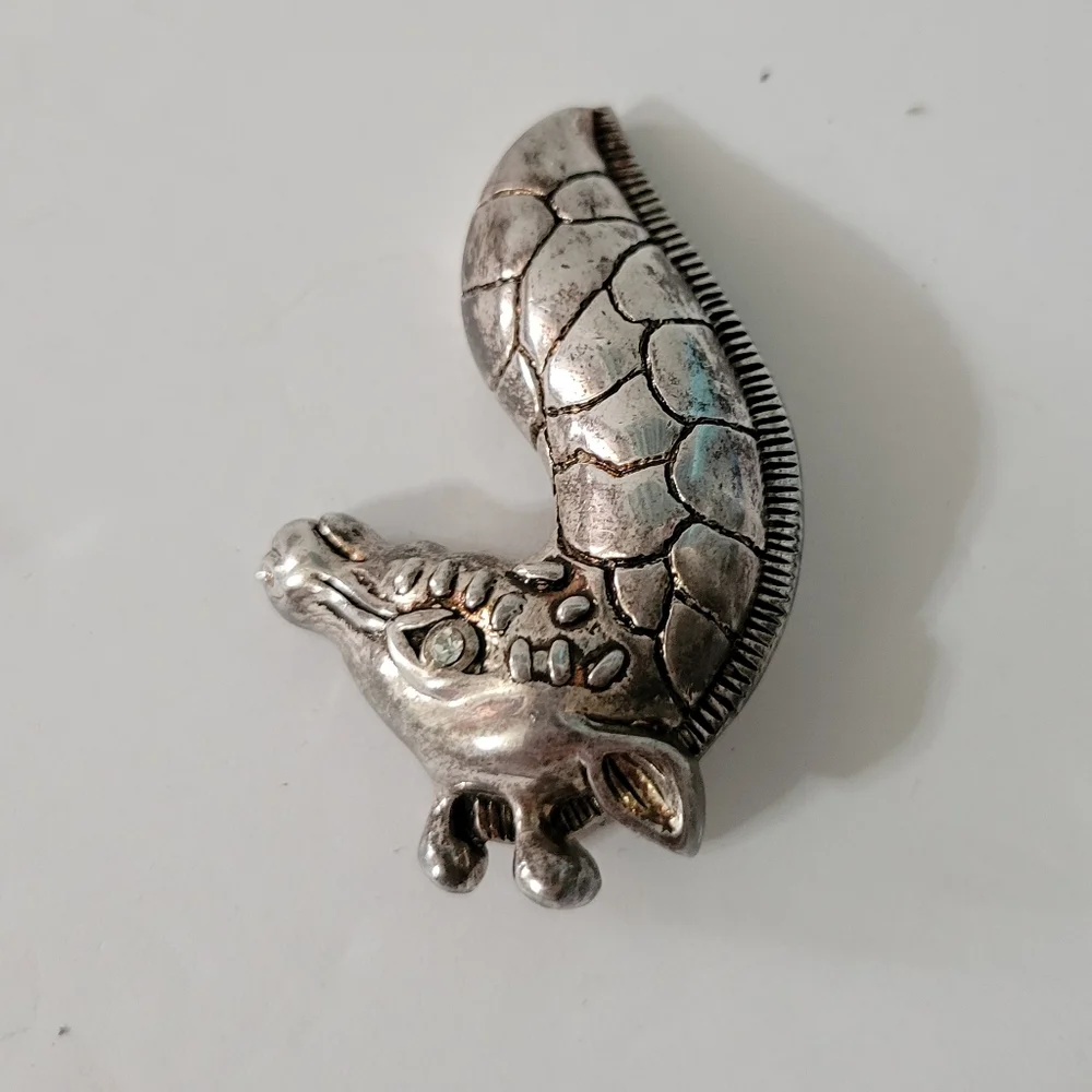 Giraffe Brooch Sterling Silver Tested